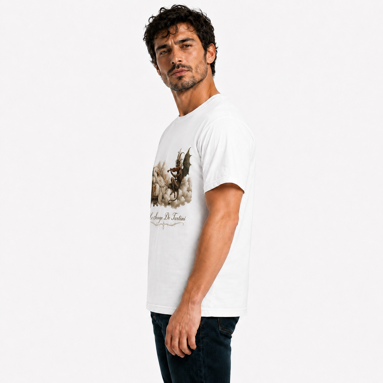 Tartini's Dream T-Shirt | Le Songe De Tartini Vintage Devil Art Graphic Tee