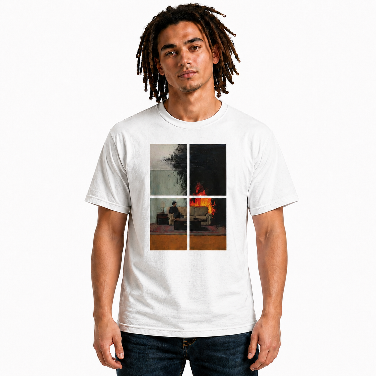 Burning Room Vintage Art T-Shirt