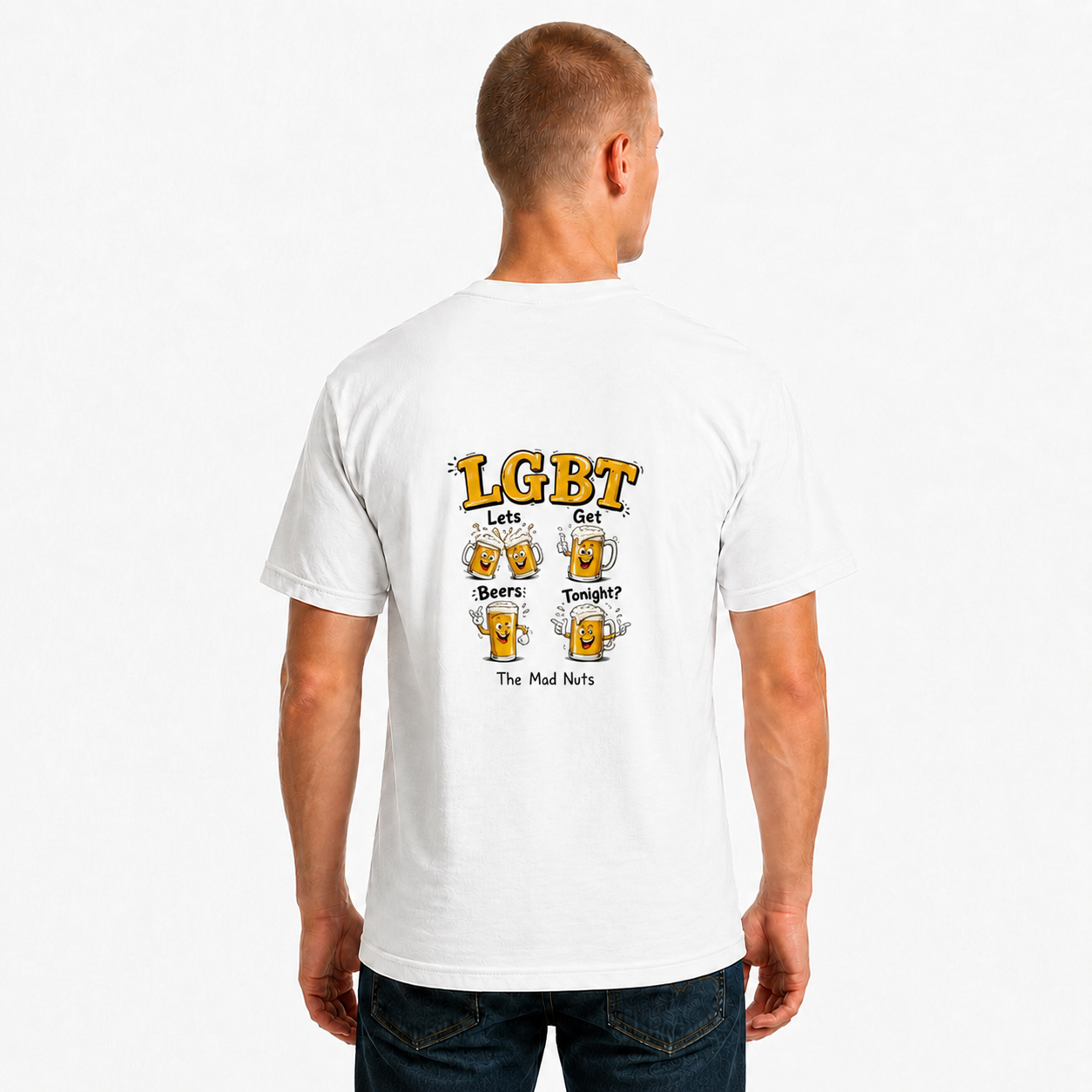 LGBT Let's Get Beers Tonight Funny Beer T-Shirt | Drinking Humor Tee
