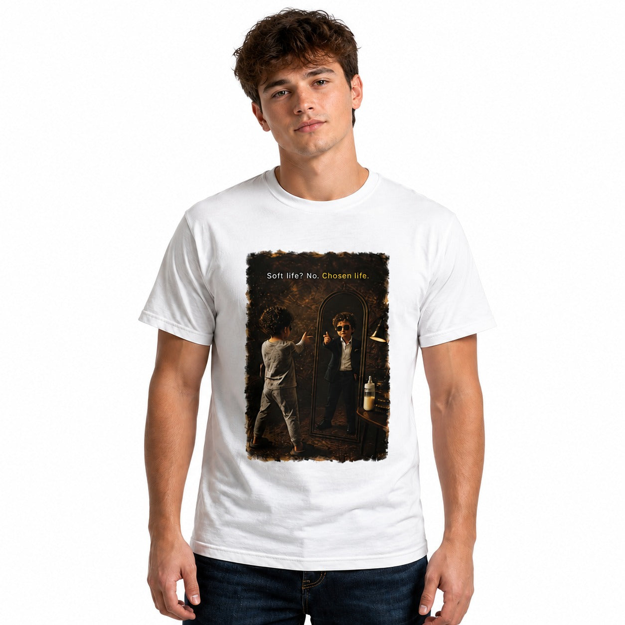 Soft Life? No. Chosen Life. T-Shirt | Kidos Aesthetic Graphic Tee
