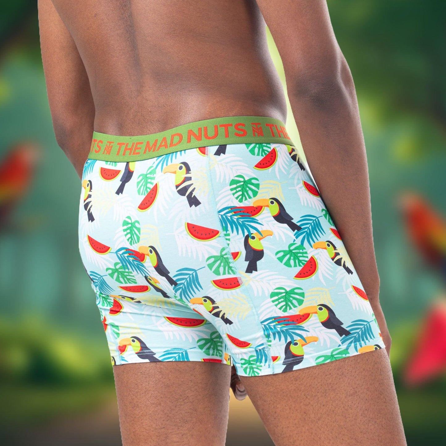 The Mad Nuts Boxer & Socks Subscription Parrots Edition
