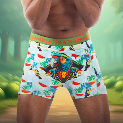 The Mad Nuts Boxer & Socks Subscription Parrots Edition