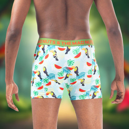 The Mad Nuts Boxer & Socks Subscription Parrots Edition