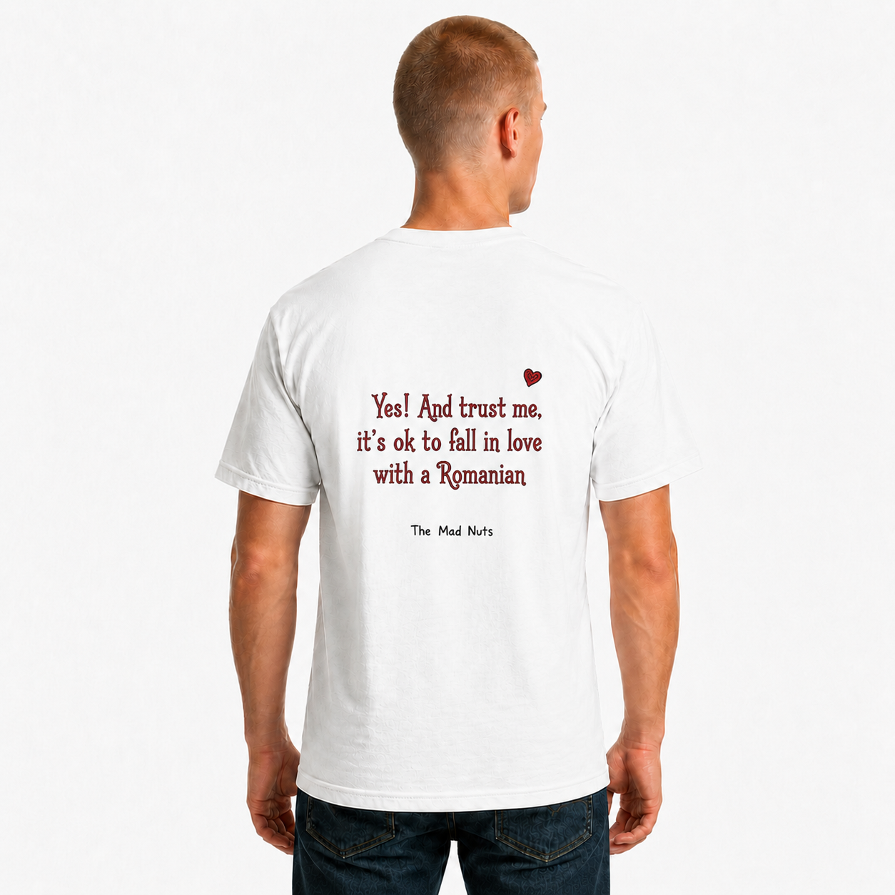 Funny Romanian Quote Shirt | Fall In Love With A Romanian Tee